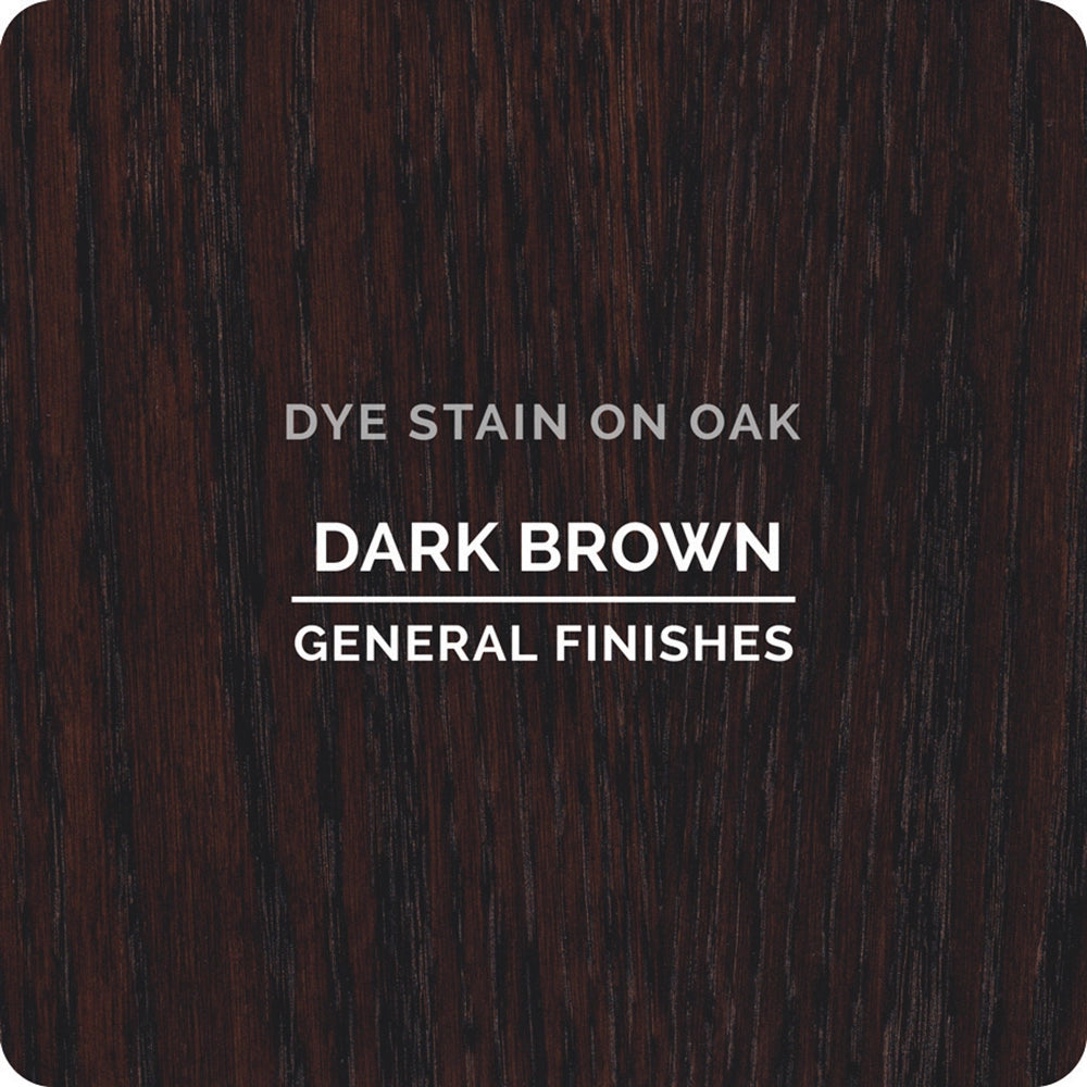 General Finishes Water Based Dye Stain, Dark Brown, Pint
