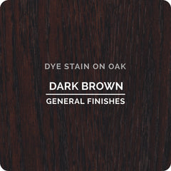 General Finishes Water Based Dye Stain, Dark Brown, Pint