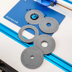 Rockler Snap-Lock Zero-Clearance Plastic Insert Rings, 3-Pack
