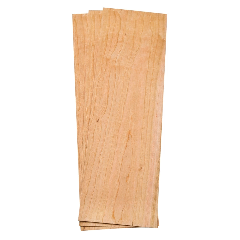Cherry Veneer, Pack of 3 Sq. Ft., 4-1/2'' to 7-1/2'' x 24'' x 1/16'' Thick