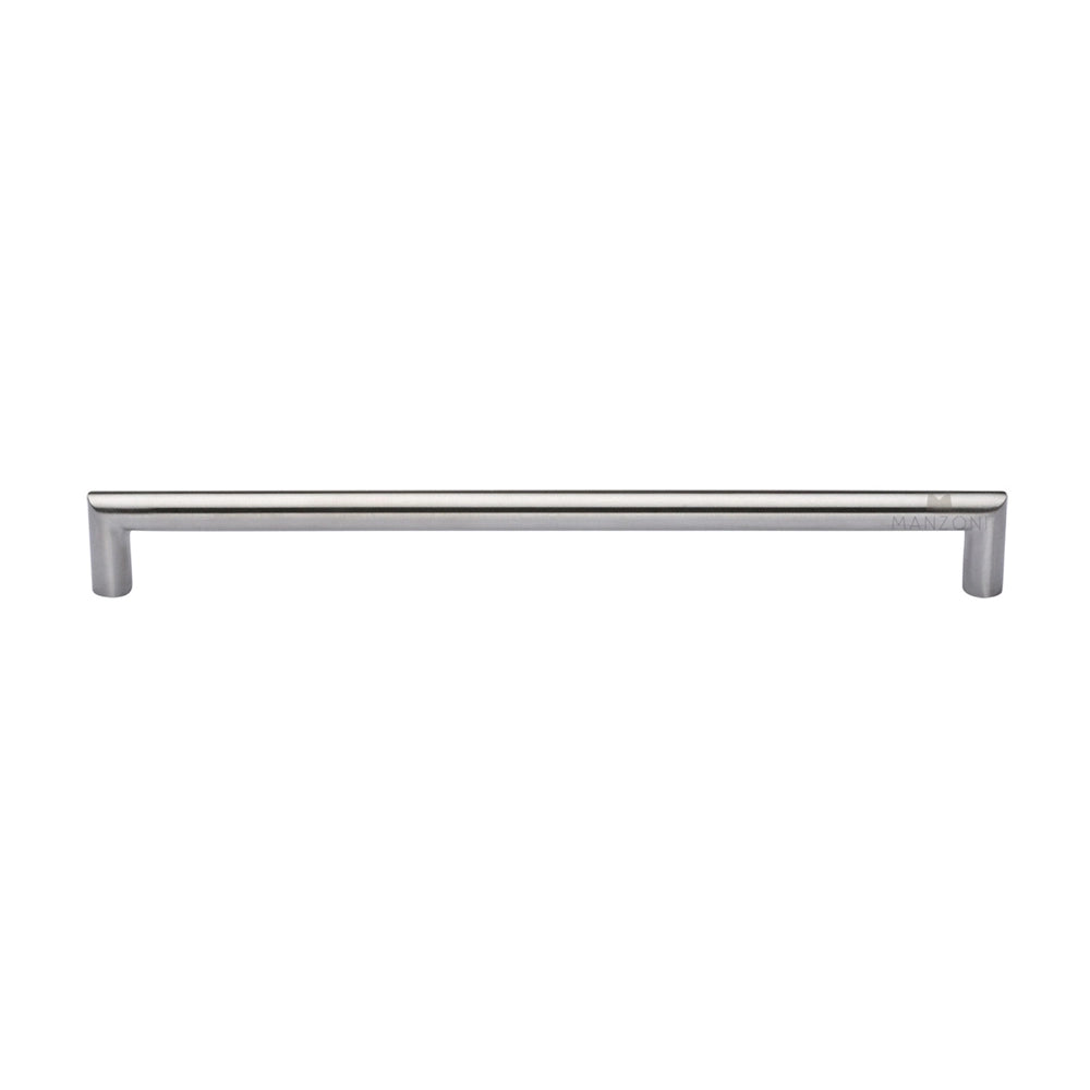 10-1/2''  Modern D Stainless Steel Cabinet Pull, Satin Stainless