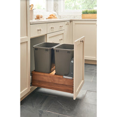 Single Bottom Mount Waste Containers - 35 qt.