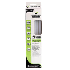 18-Pack Surebonder Construction-Grade 7/16'' x 10'' Glue Sticks, 3-Minute Working Time