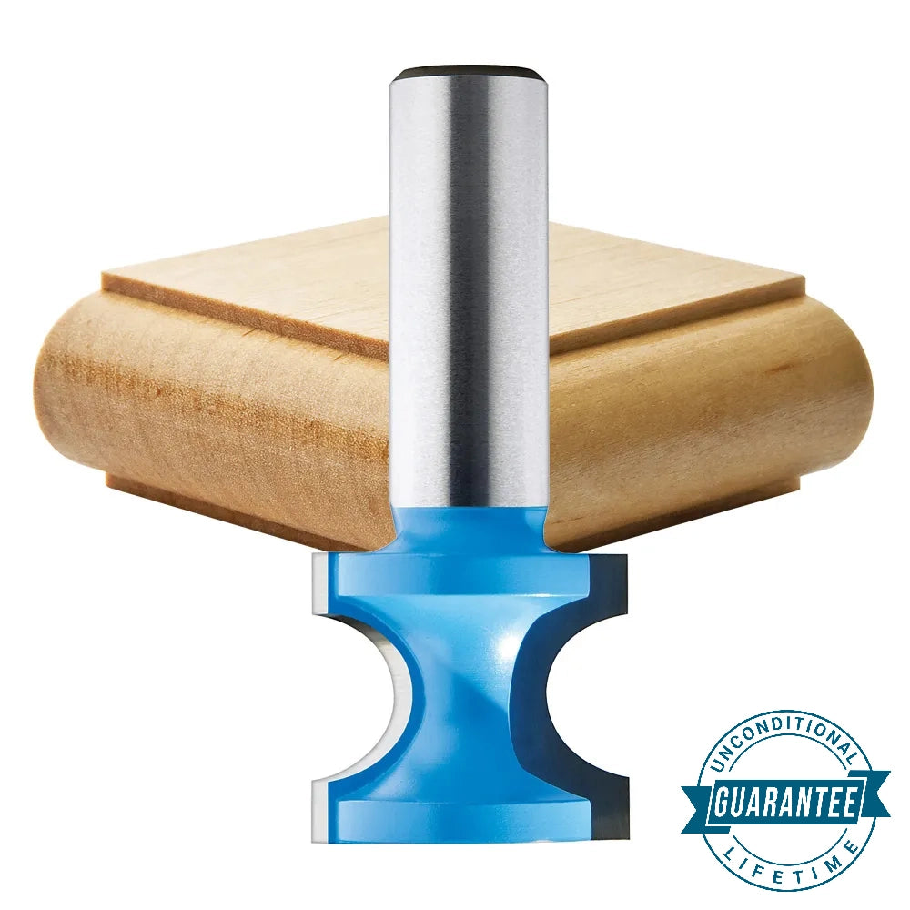 Rockler Bullnose Router Bit - 3/8'' Dia x 11/16'' H x 3/16'' R x 1/4'' Shank