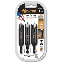 Montana 3-Pc. Self-Centering Plug Cutter Set