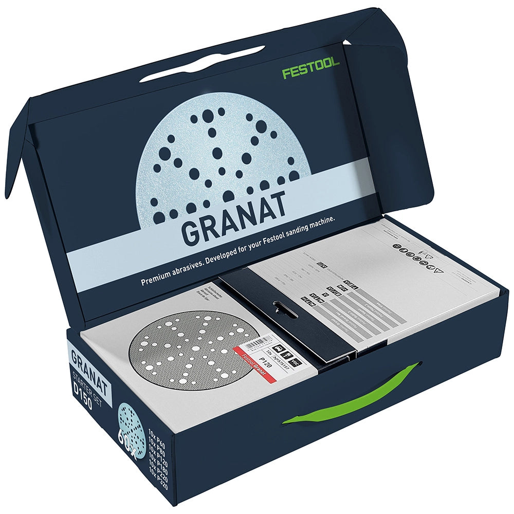 Festool Granat Abrasive Assortment, 60 Discs, D150 GR-Set (578166)