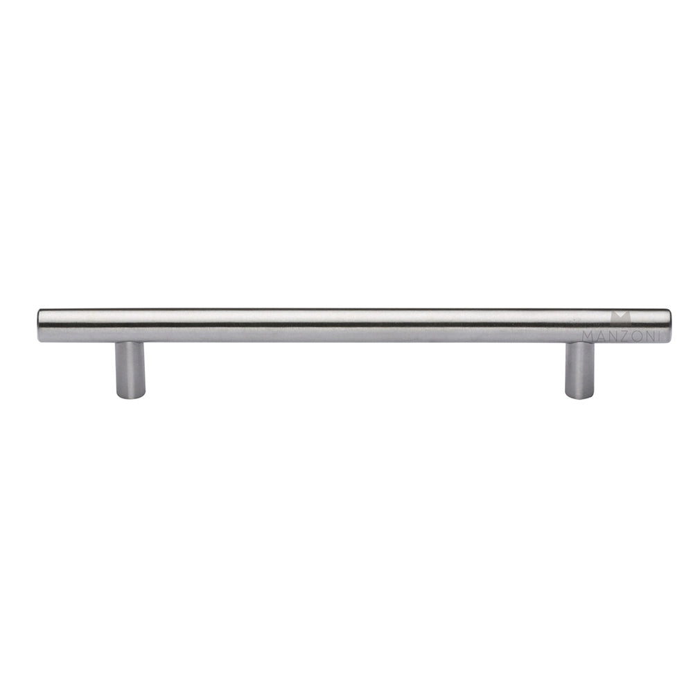 8-3/8''  Modern Round Bar Cabinet Pull, Satin Stainless