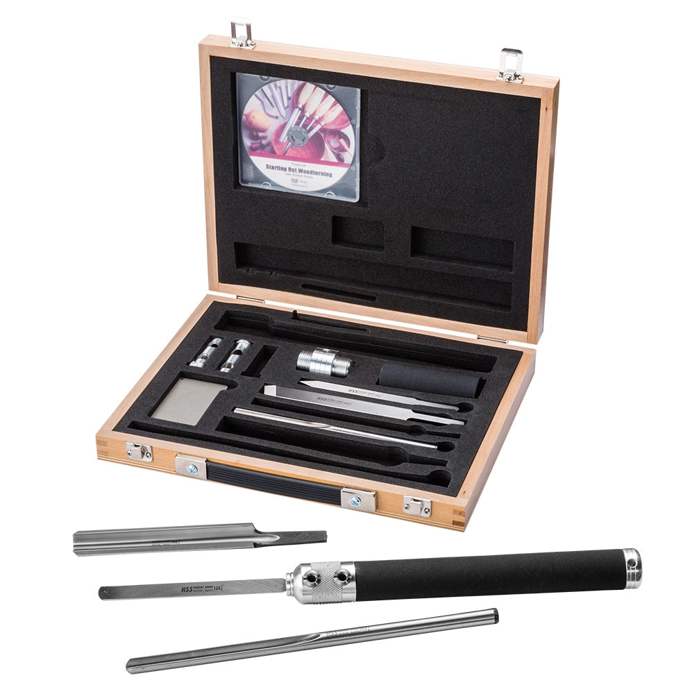 Robert Sorby Sovereign Deluxe 6-Piece Turning Tool Set with Case