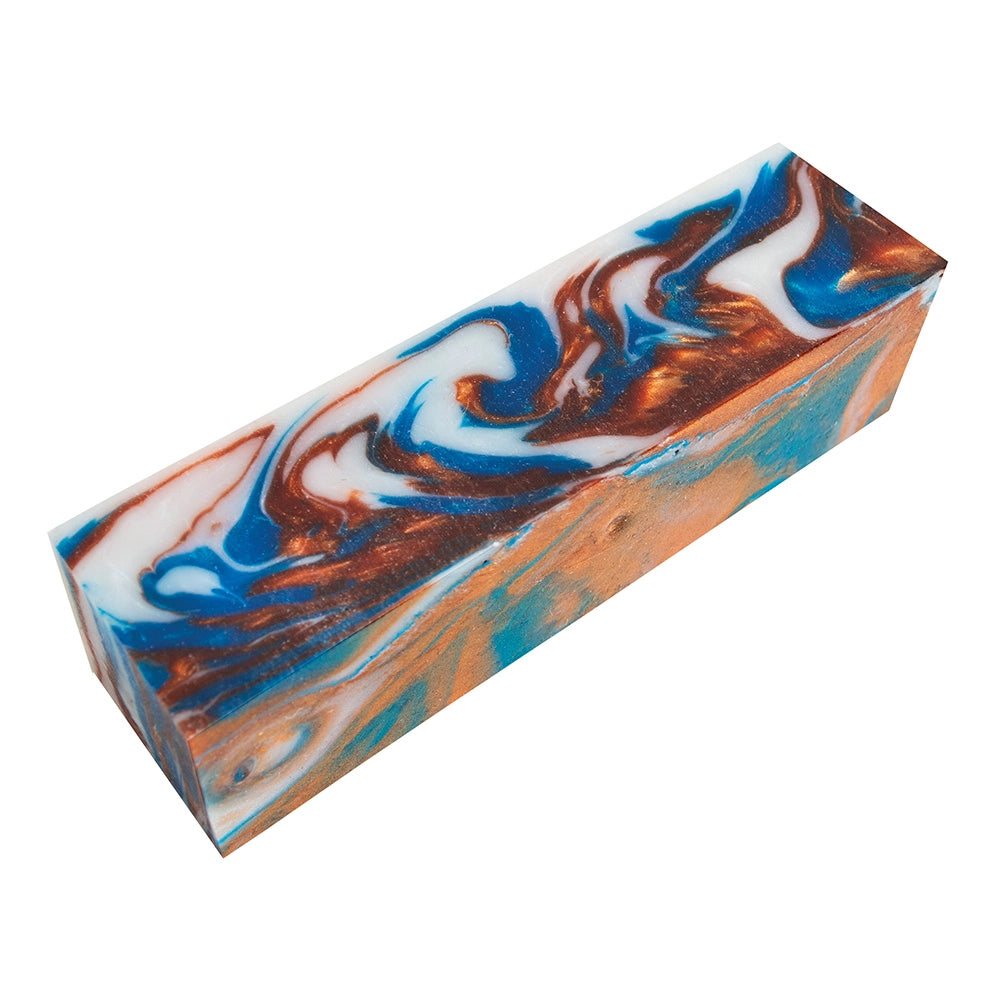 Inlace Acrylester 1-1/2'' x 1-1/2'' x 6'' Turning Blank, #129 Copper Canyon