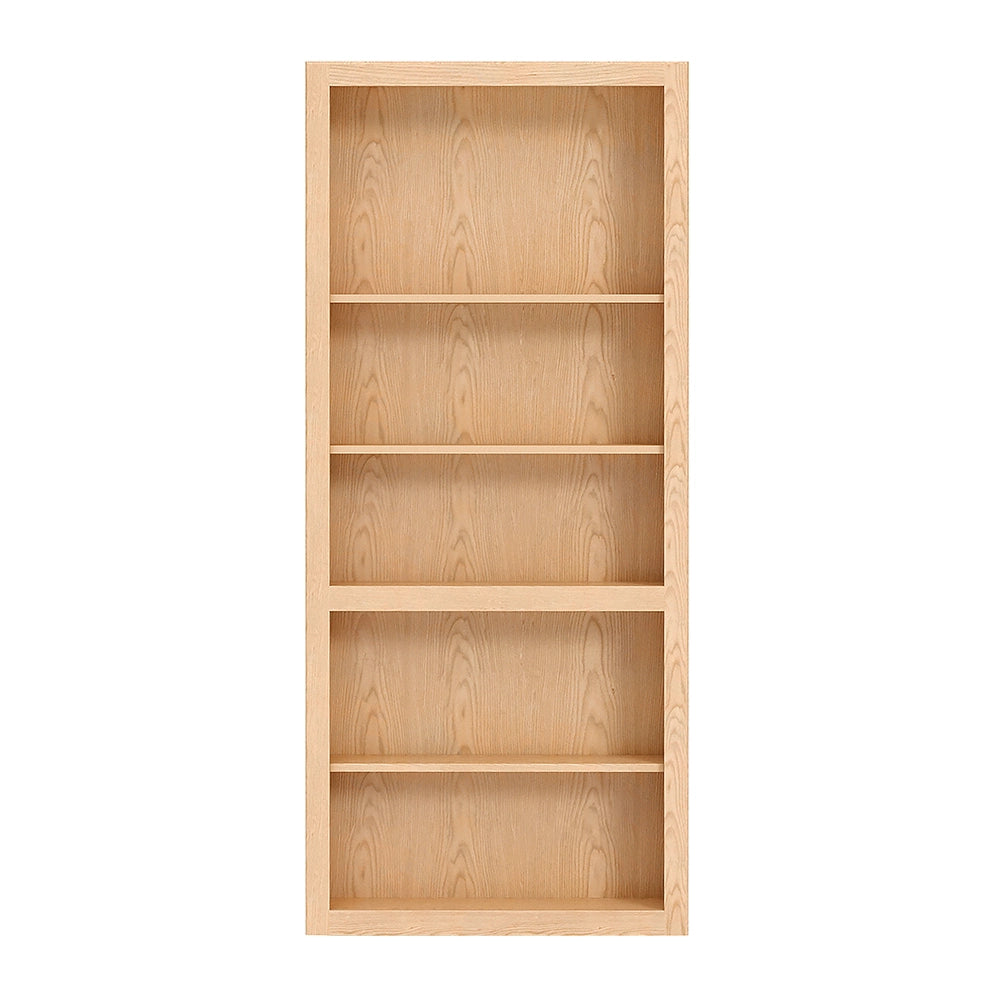 32" Oak InvisiDoor Bookcase Shelving Unit Kit