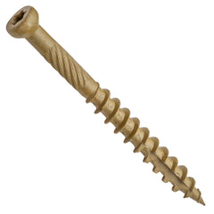 Centerline #7 x 1-5/8'' Trim Head Star Drive Finish/Trim Screws, Exterior Bronze Ceramic, 100-Pack