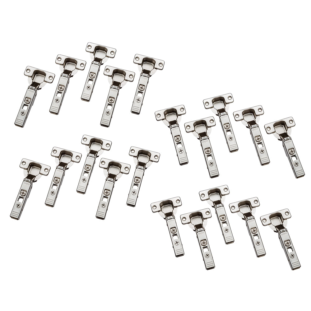 Blum® 71T5550 CLIP Top Snap-Close Full Overlay 120° Hinges, 20-Pack
