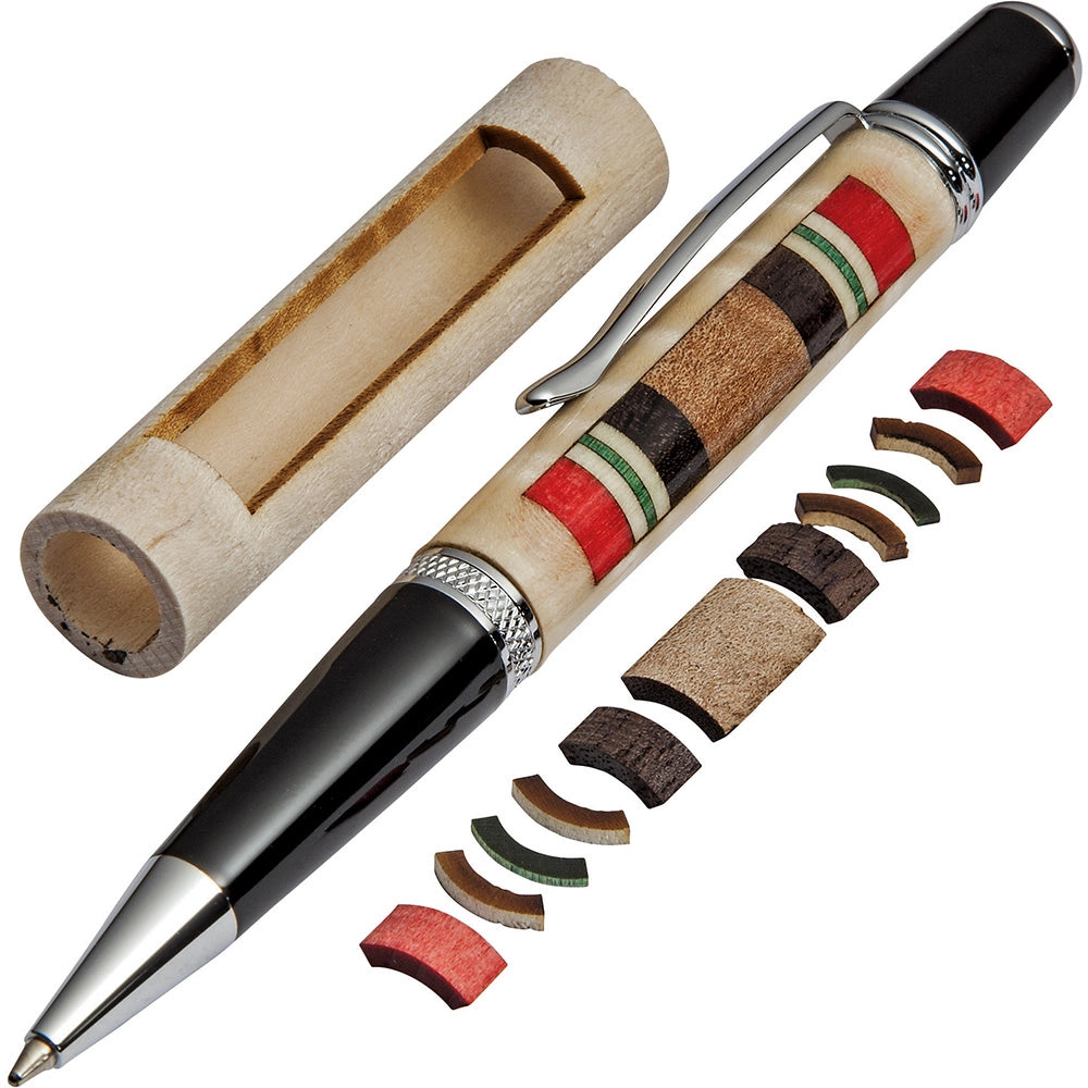 Iraq Service Ribbon Laser-Cut Inlay Pen Kit Blank