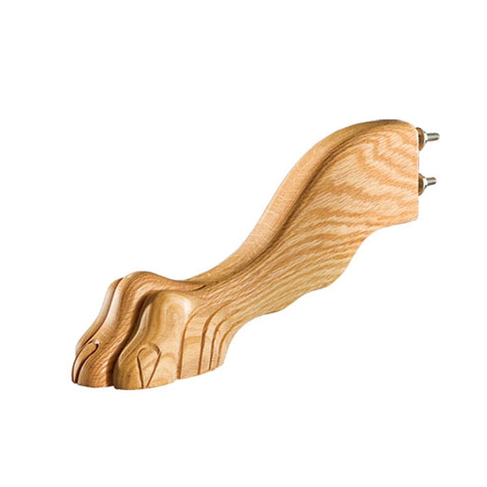 Red Oak Claw Foot Leg Set, for Colonial Pedestal