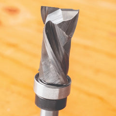 Rockler Template-Routing Compression Router Bit, Top Bearing, 1/2''D x 1''H x 1/4'' Shank