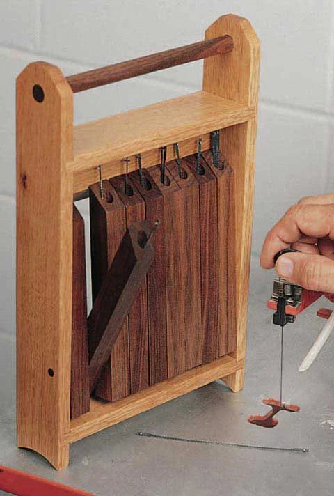 Scroll Saw Blade Caddy Downloadable Plan