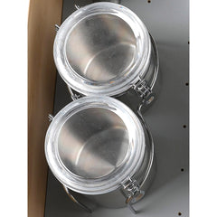 Rev-A-Shelf- Accessories Peg Board Stainless Steel Canister Set for Drawers