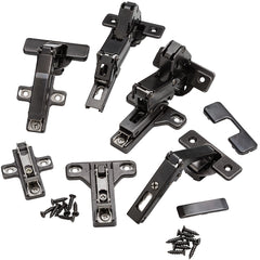 Salice Pie Corner Hinge Kit, Face Frame, Titanium Finish, 1/2'' Overlay