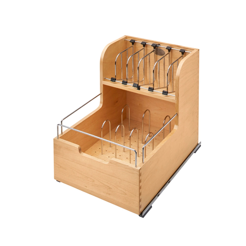 Base Cabinet Pullout Food Storage Container Organizer -  Soft-Close 18 in.