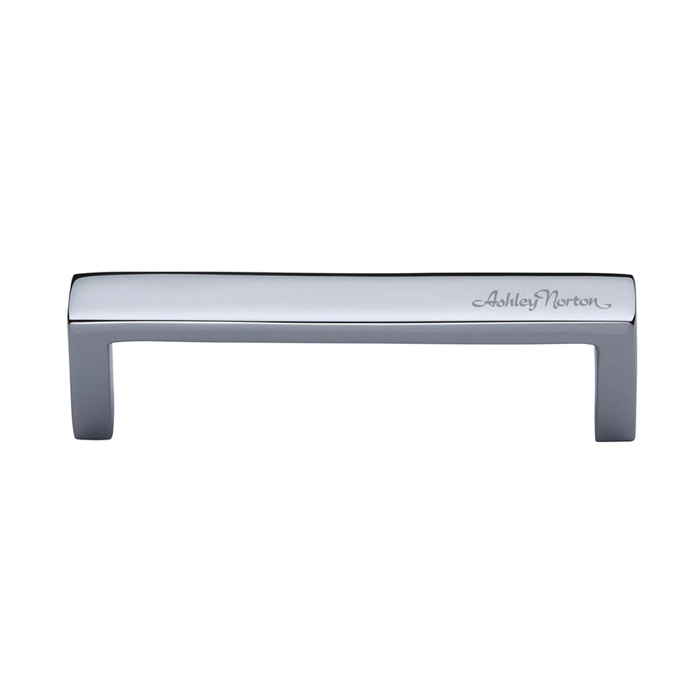 4-3/8''  Wide Modern Cabinet Pull, Polished Chrome