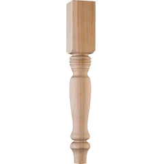 15" Cherry Country Table Leg
