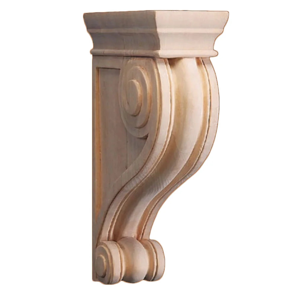 Rubberwood Hand Carved Deep Traditional Corbel (2024)