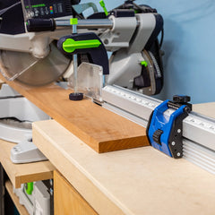 Rockler Miter Saw Fence System with Micro-Adjust Flip Stop