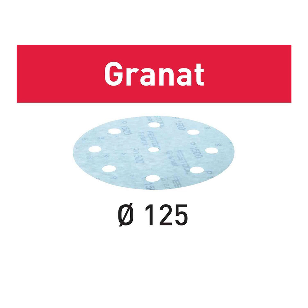 1000-Grit 5'' Festool Granat D125 Abrasive Discs, 50-Pack (497180)