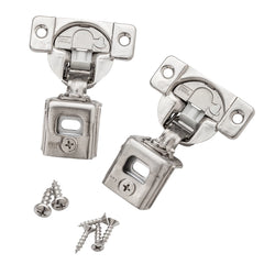 Full Kit Grass TEC Soft-Close Hinges (Pair) for Face Frame, 108°, 1/2'' Overlay