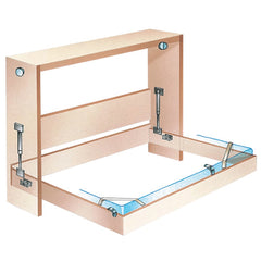 Fold Down Bed Mechanism - Side Mount Twin (47-3/8" High X 79" Wide)