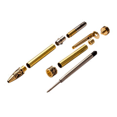 Sculpted Twist Pen Hardware Kit, 24k Gold, Arbor Pattern