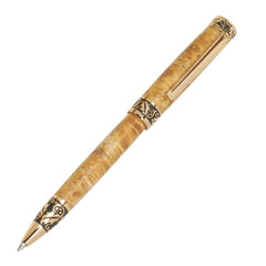 Sculpted Twist Pen Hardware Kit, 24k Gold, Arbor Pattern