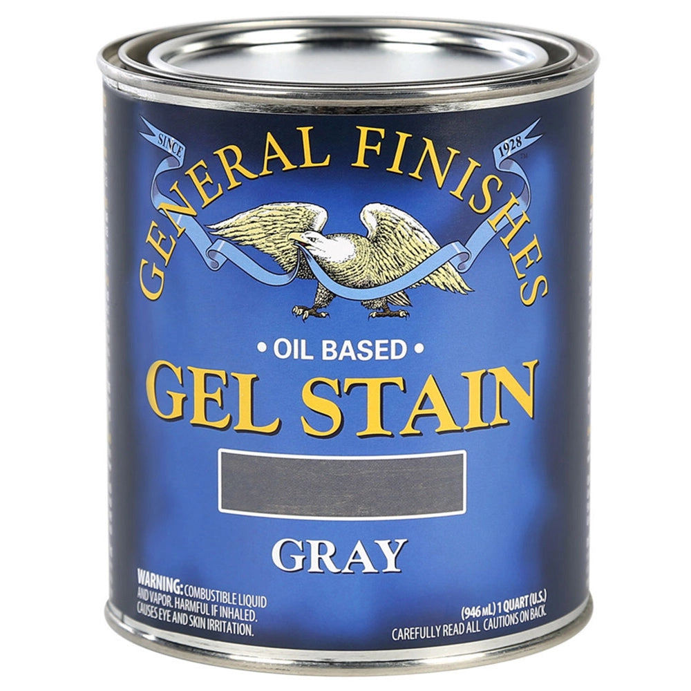 General Finishes Gel Stain, Gray, 1/2 Pint