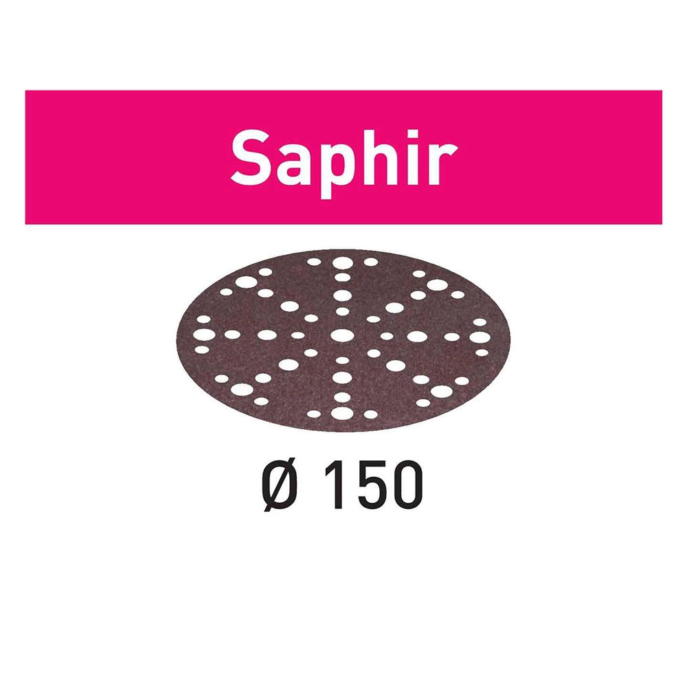 50-Grit 6'' Festool Saphir D150 Abrasive Discs, 25-Pack (575196)