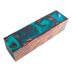 Inlace Acrylester 1-1/2'' x 1-1/2'' x 6'' Turning Blank, #133 Patina Passion