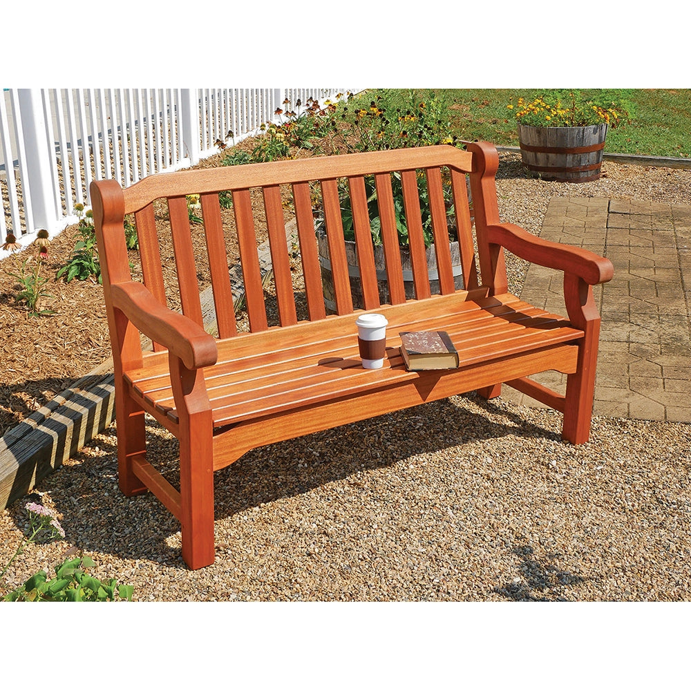 Rockler English Garden Bench Plan with Cardboard Templates