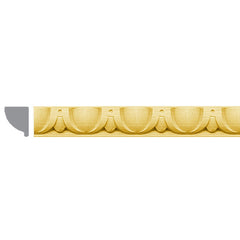 European Beech Carved Egg and Dart Moulding: 7/8" x 1- 1/2" (1015)