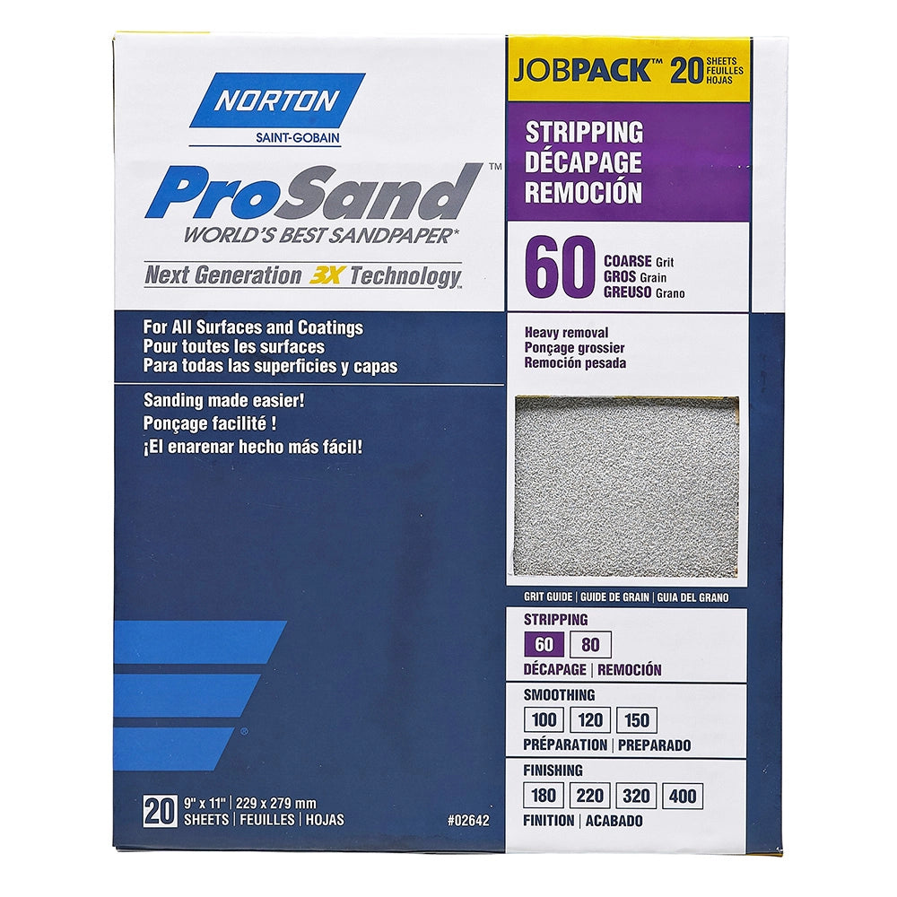 400-Grit Norton ProSand Sandpaper, 20-Pack