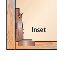 Salice 105° Long Arm Hinges, Frameless, Titanium Finish, Full Overlay