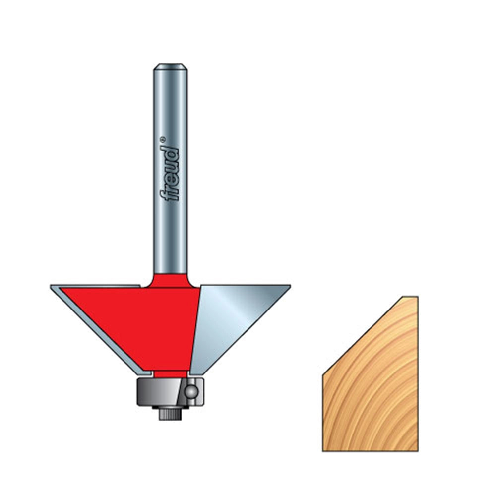 25° x 15/16" D x 1/2" H x 1/4" Shank Freud #40-102 Chamfer Bit