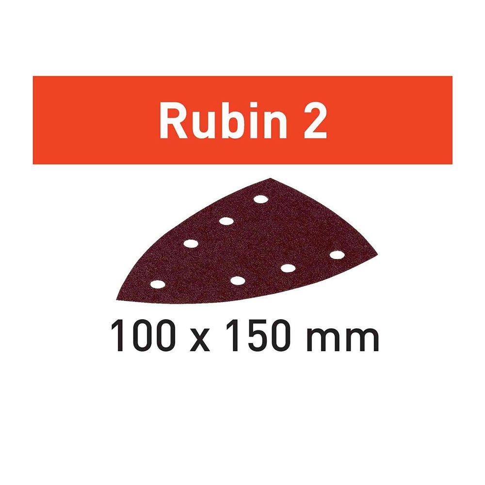 150-Grit Festool 100x150mm Rubin 2 Delta Abrasive Sheets, 50-Pack (577576)