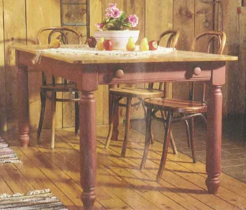 Old-Fashioned Farm Table Downloadable Plan