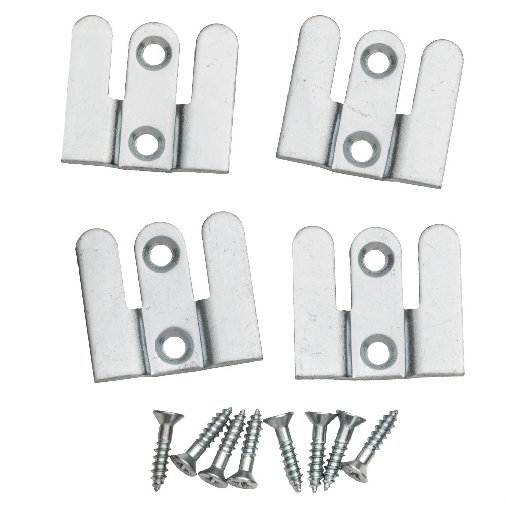 Extra-Thin Flush Mount Brackets, 1'' x 1''