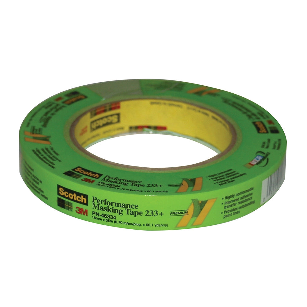 3M Scotch Performance Masking Tape, 11/16'' x 180'