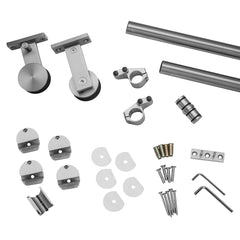 I-Semble Rolling Door Hardware Kit, Top Mount, Stainless Steel