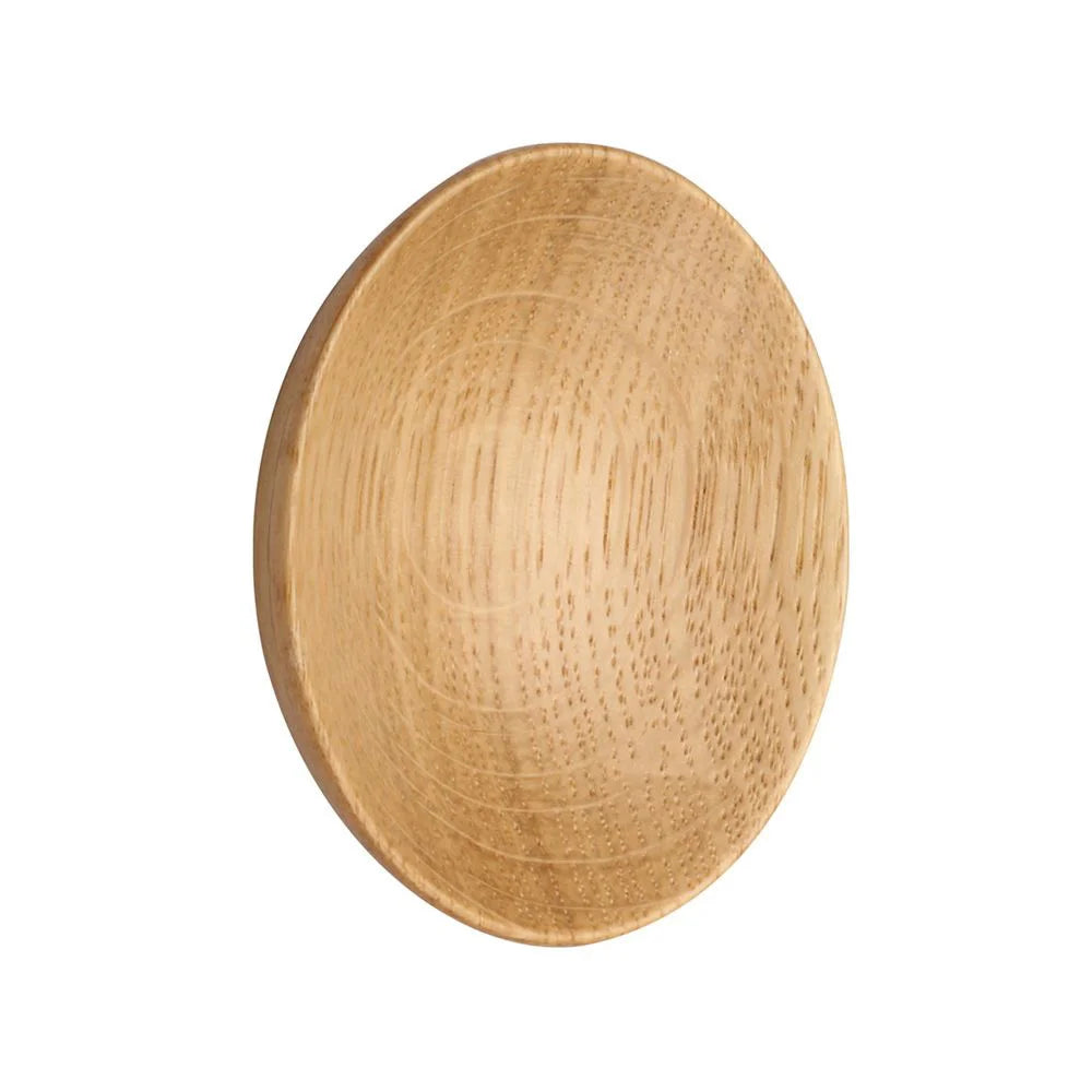 2-1/2''  Round Concave Designer Wood Cabinet Knob, Oak
