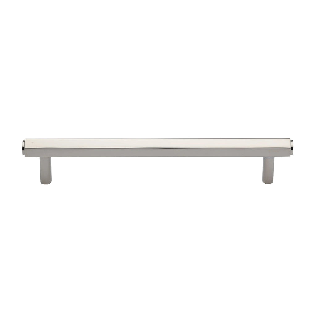 5-1/4''  Hex Modern Cabinet Pull, Polished Nickel