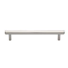 5-1/4''  Hex Modern Cabinet Pull, Polished Nickel