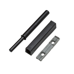 Gray Blum Tip-On Touch Latch for Self-Closing Hinges, Screw-Mount