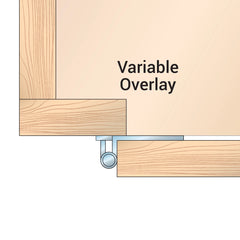 Variable Overlay Surface Mount Hinges - Oil Rubbed Bronze - pair